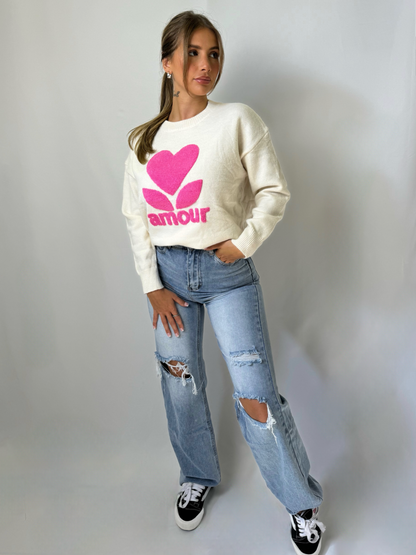 Pink Love Sweater