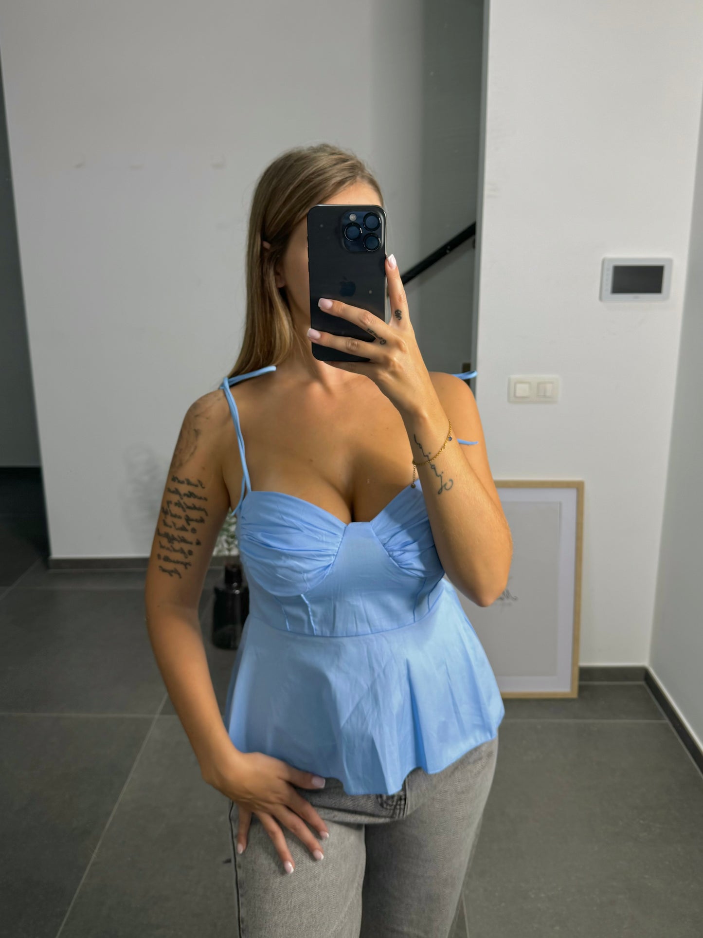 Top Sofia bleu