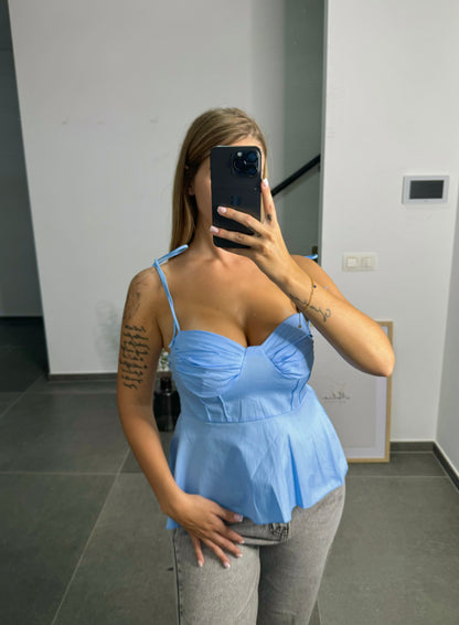 Top Sofia bleu